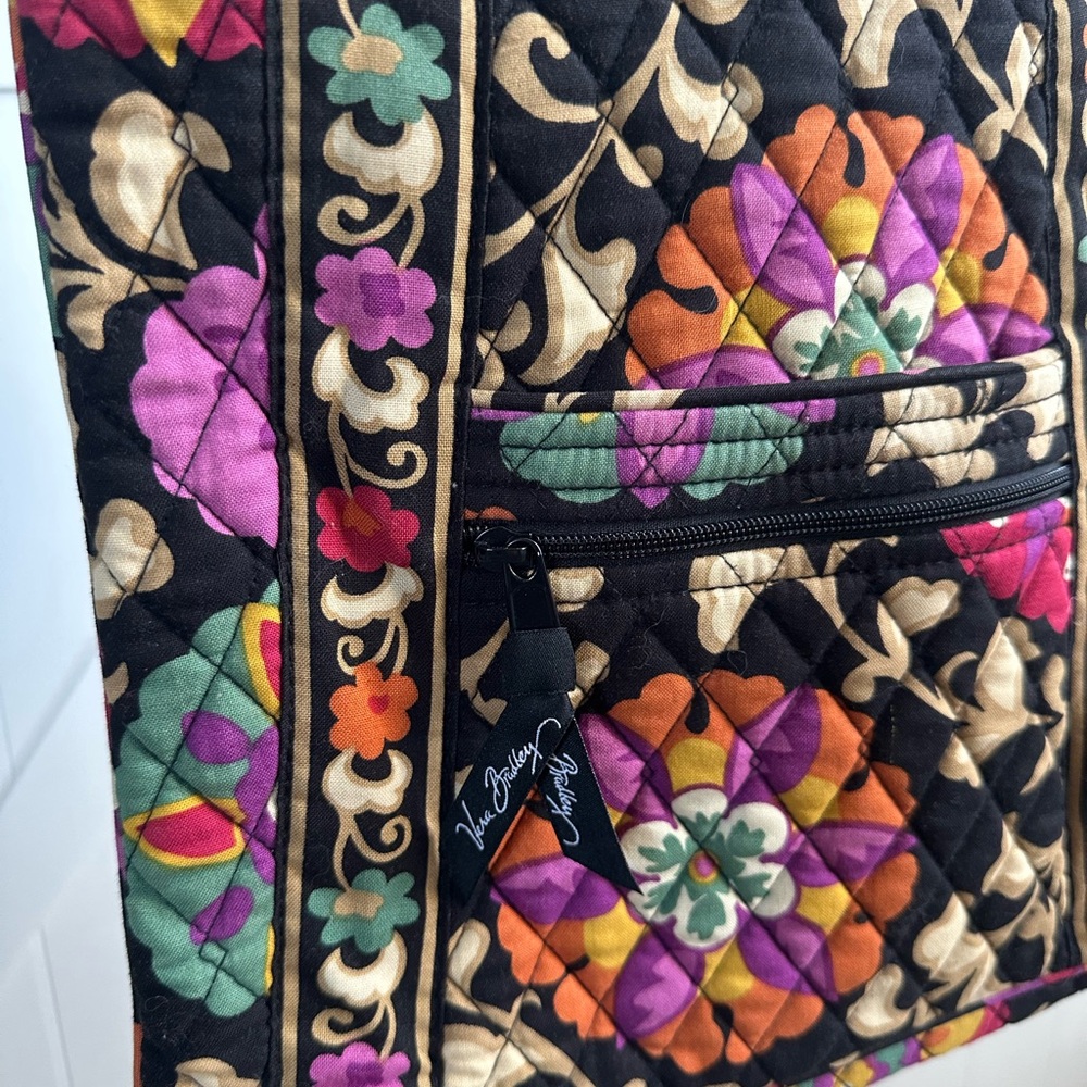 Vera Bradley Quilted Floral Crossbody Bag Purse Multicolor Adjustable Strap - Picture 3 of 7